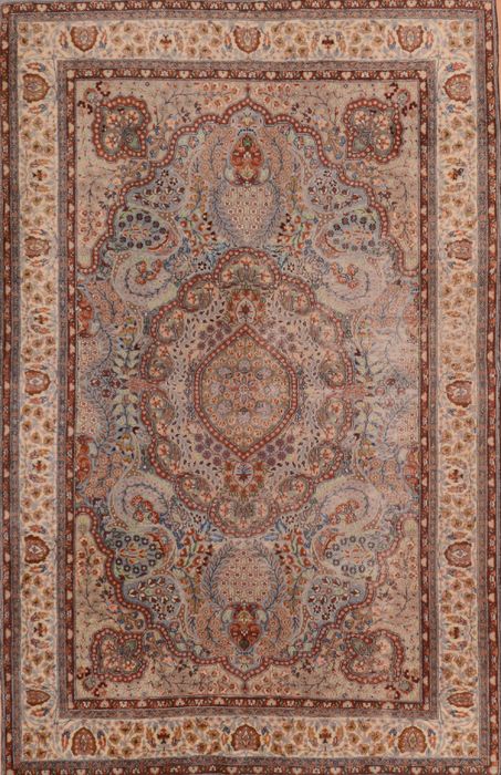 Isfahan Blue Hand Knotted 47 X 73 Area Rug 100-109739 Image 0