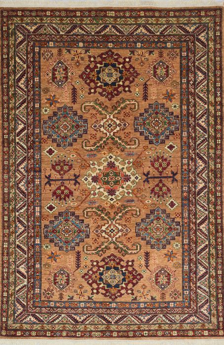 Kazak Brown Hand Knotted 49 X 611  Area Rug 700-109740 Image 0