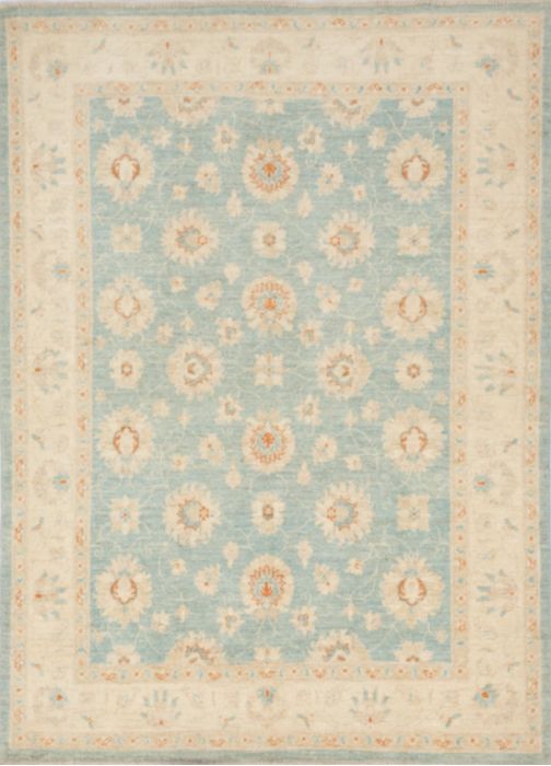 Chobi Blue Hand Knotted 49 X 66  Area Rug 700-109745 Image 0