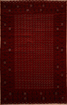 Khan Mohammadi Red Hand Knotted 9'10" X 15'7"  Area Rug 100-109751