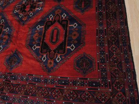 Khan Mohammadi Red Hand Knotted 82 X 1310 Area Rug 100-109754 Image 12