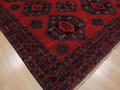 Khan Mohammadi Red Hand Knotted 82 X 1310 Area Rug 100-109754 Image 8