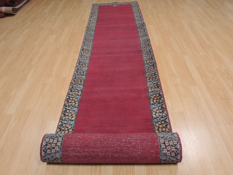 Tabriz Red Runner Hand Knotted 27 X 170 Area Rug 100-109761 Image 4