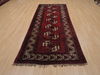 Khan Mohammadi Red Runner Hand Knotted 38 X 94  Area Rug 100-109762 Thumb 1
