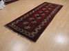 Khan Mohammadi Red Runner Hand Knotted 38 X 94  Area Rug 100-109762 Thumb 2