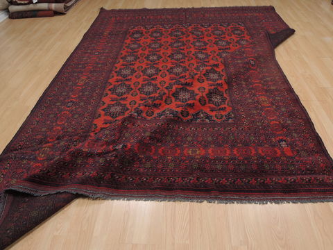 Khan Mohammadi Red Hand Knotted 80 X 114 Area Rug 100-109763 Image 16