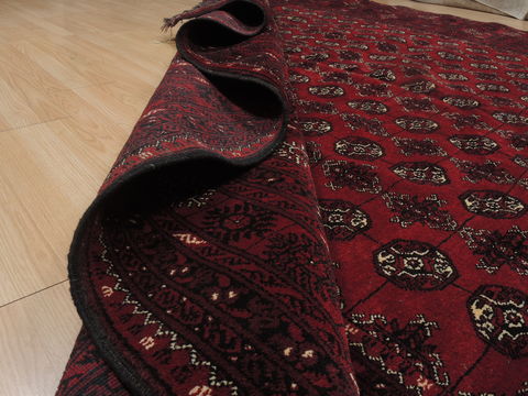 Bokhara Red Hand Knotted 100 X 121 Area Rug 100-109764 Image 12