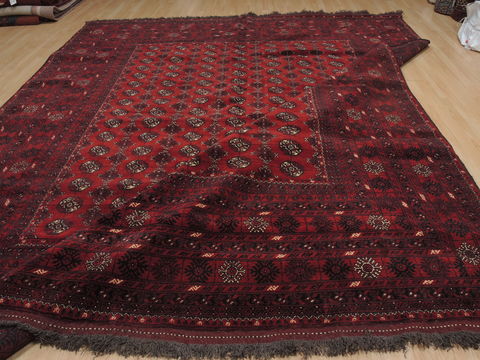 Bokhara Red Hand Knotted 100 X 121 Area Rug 100-109764 Image 13