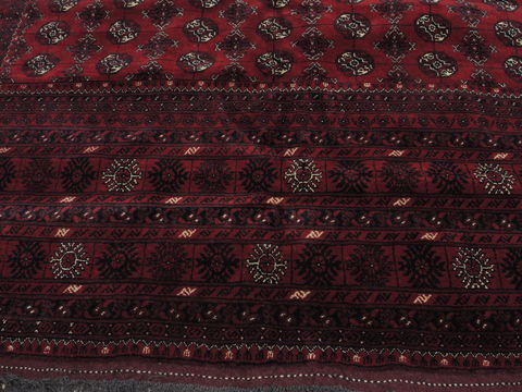 Bokhara Red Hand Knotted 100 X 121 Area Rug 100-109764 Image 5