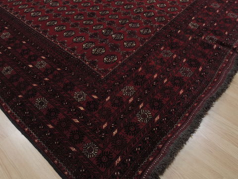 Bokhara Red Hand Knotted 100 X 121 Area Rug 100-109764 Image 8