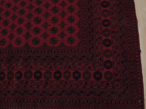 Khan Mohammadi Red Hand Knotted 98 X 125 Area Rug 100-109789 Image 11