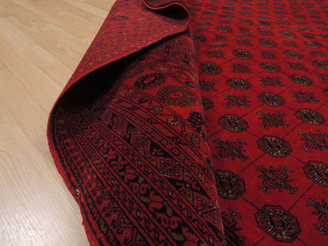 Khan Mohammadi Red Hand Knotted 98 X 125 Area Rug 100-109789 Image 16