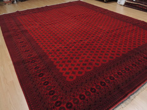 Khan Mohammadi Red Hand Knotted 98 X 125 Area Rug 100-109789 Image 7