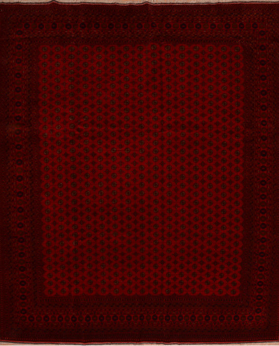 Khan Mohammadi Red Hand Knotted 98 X 125 Area Rug 100-109789 Image 0
