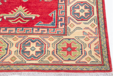 Kazak Red Hand Knotted 66 X 103  Area Rug 700-109793 Image 4
