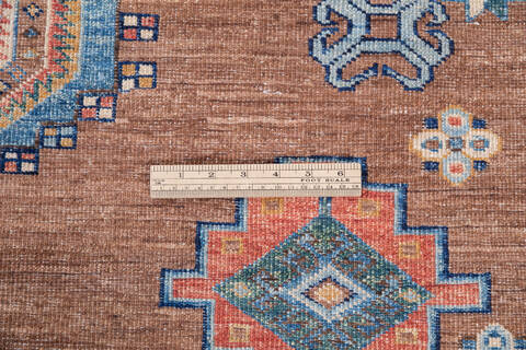 Kazak Brown Hand Knotted 68 X 98  Area Rug 700-109795 Image 6