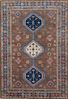 Kazak Brown Hand Knotted 68 X 98  Area Rug 700-109795 Thumb 0