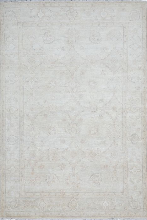Chobi Grey Hand Knotted 66 X 96  Area Rug 700-109797 Image 0