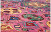 Modern Purple Hand Knotted 611 X 95  Area Rug 700-109799 Thumb 3