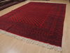 Khan Mohammadi Red Hand Knotted 99 X 129  Area Rug 100-109807 Thumb 2