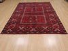 Khan Mohammadi Red Hand Knotted 57 X 73  Area Rug 100-109811 Thumb 4