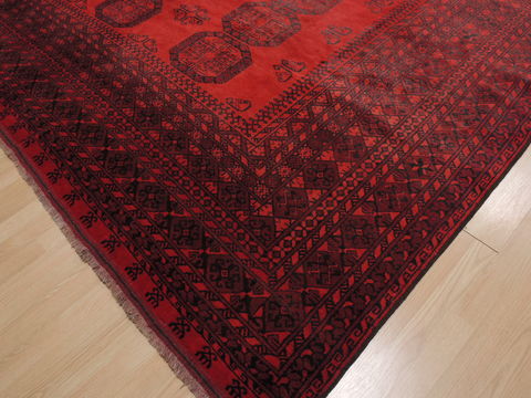 Khan Mohammadi Red Hand Knotted 109 X 137 Area Rug 100-109814 Image 16
