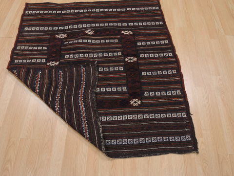 Kilim Brown Square Flat Woven 39 X 42 Area Rug 100-109815 Image 5