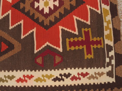 Kilim Brown Flat Woven 28 X 51 Area Rug 100-109818 Image 4