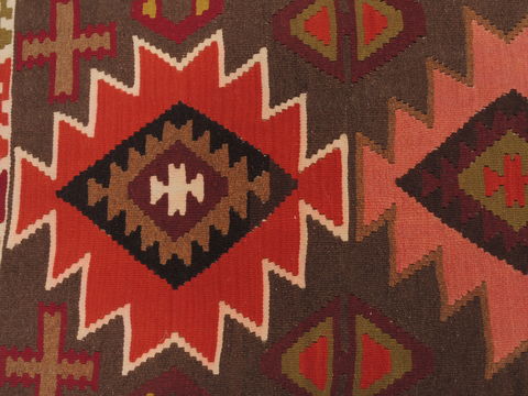 Kilim Brown Flat Woven 28 X 51 Area Rug 100-109818 Image 5