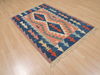 Kilim Orange Flat Woven 38 X 55 Area Rug 100-109819 Thumb 3