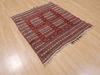 Kilim Red Square Flat Woven 37 X 46  Area Rug 100-109820 Thumb 3