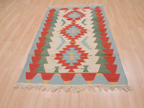 Kilim Red Flat Woven 37 X 59 Area Rug 100-109821 Image 1