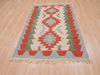 Kilim Red Flat Woven 37 X 59 Area Rug 100-109821 Thumb 1