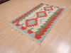 Kilim Red Flat Woven 37 X 59 Area Rug 100-109821 Thumb 2