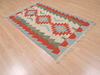 Kilim Red Flat Woven 37 X 59 Area Rug 100-109821 Thumb 3