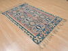 Kilim Blue Flat Woven 37 X 56 Area Rug 100-109822 Thumb 3