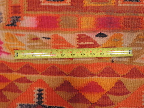 Kilim Orange Runner Hand Knotted 210 X 82 Area Rug 100-109825 Image 9