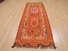 Kilim Orange Runner Hand Knotted 210 X 82  Area Rug 100-109825 Thumb 1