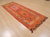 Kilim Orange Runner Hand Knotted 210 X 82 Area Rug 100-109825 Thumb 3
