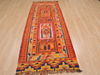 Kilim Orange Runner Hand Knotted 210 X 82 Area Rug 100-109825 Thumb 4