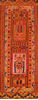 Kilim Orange Runner Hand Knotted 210 X 82 Area Rug 100-109825 Thumb 0