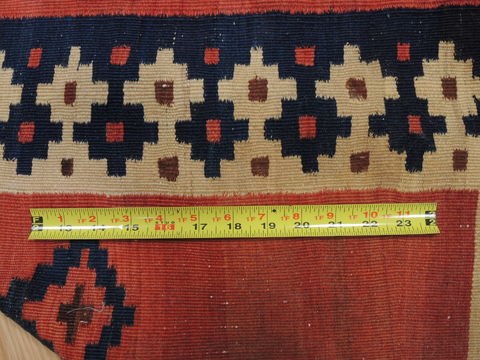 Kilim Red Flat Woven 34 X 37  Area Rug 100-109830 Image 6