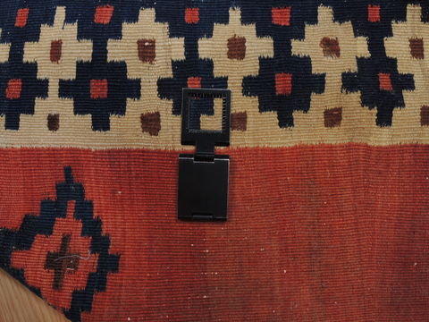 Kilim Red Flat Woven 34 X 37  Area Rug 100-109830 Image 7