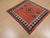 Kilim Red Flat Woven 34 X 37  Area Rug 100-109830 Thumb 2