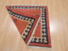 Kilim Red Flat Woven 34 X 37  Area Rug 100-109830 Thumb 5