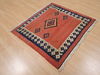 Kilim Red Flat Woven 34 X 37  Area Rug 100-109830 Thumb 8