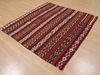 Kilim Red Square Flat Woven 52 X 54 Area Rug 100-109834 Thumb 2