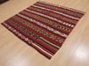 Kilim Red Square Flat Woven 52 X 54 Area Rug 100-109834 Thumb 3