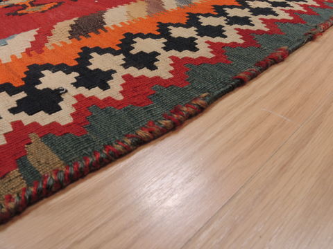Kilim Red Flat Woven 51 X 76 Area Rug 100-109835 Image 4
