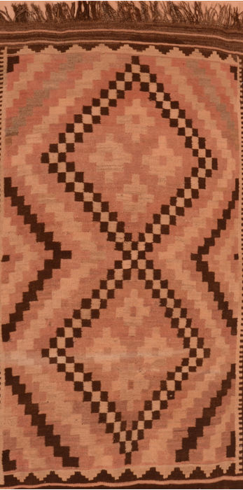 Kilim Brown Flat Woven 32 X 63 Area Rug 100-109836 Image 0